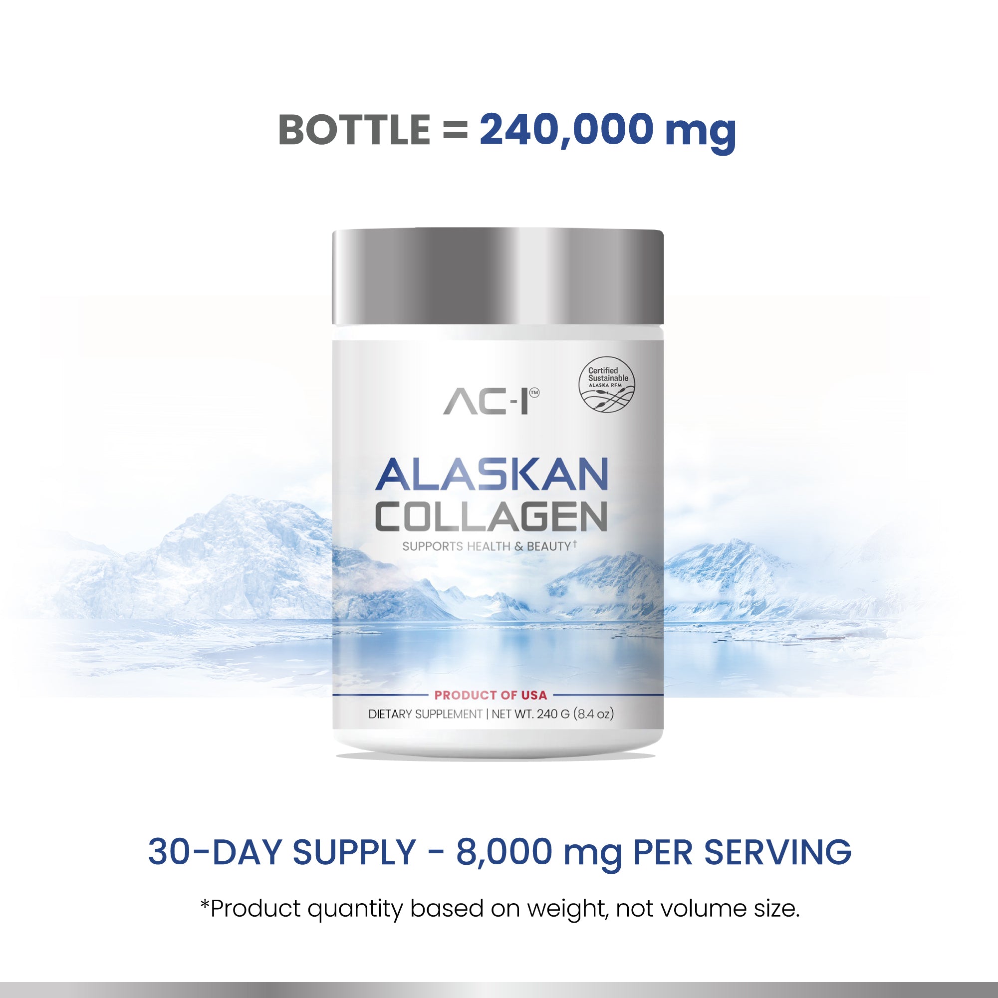 Alaskan Marine Collagen (3-Bottle Combo Set)