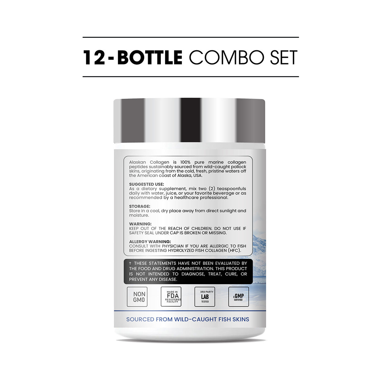 Alaskan Marine Collagen (12-Bottle Combo Set)