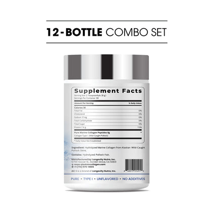 Alaskan Marine Collagen (12-Bottle Combo Set)