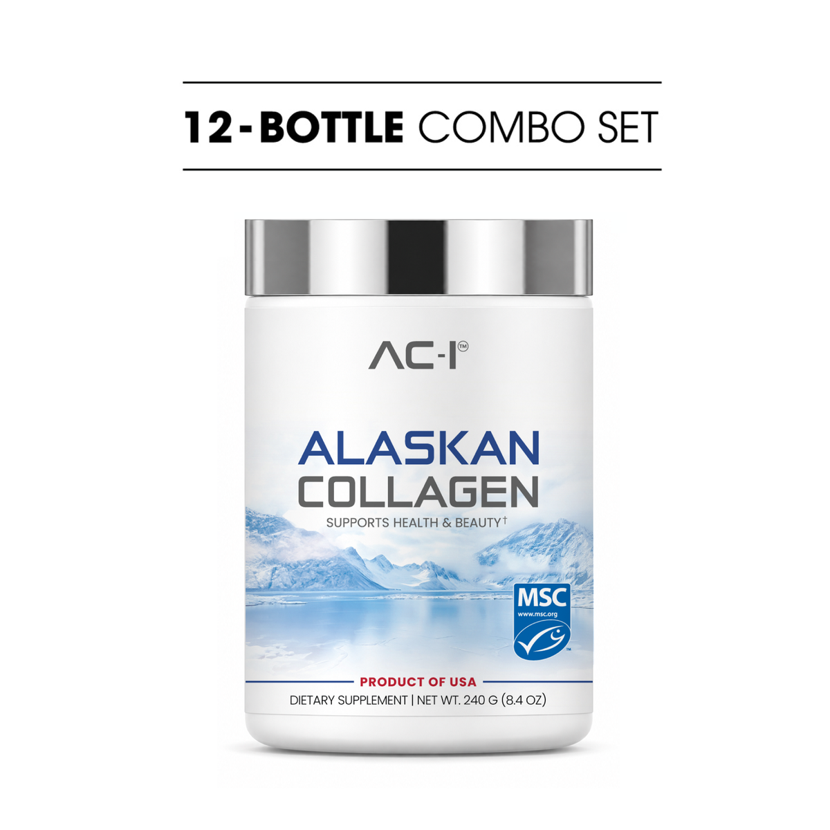 Alaskan Marine Collagen (12-Bottle Combo Set)