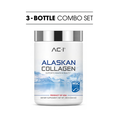 Alaskan Marine Collagen (3-Bottle Combo Set)