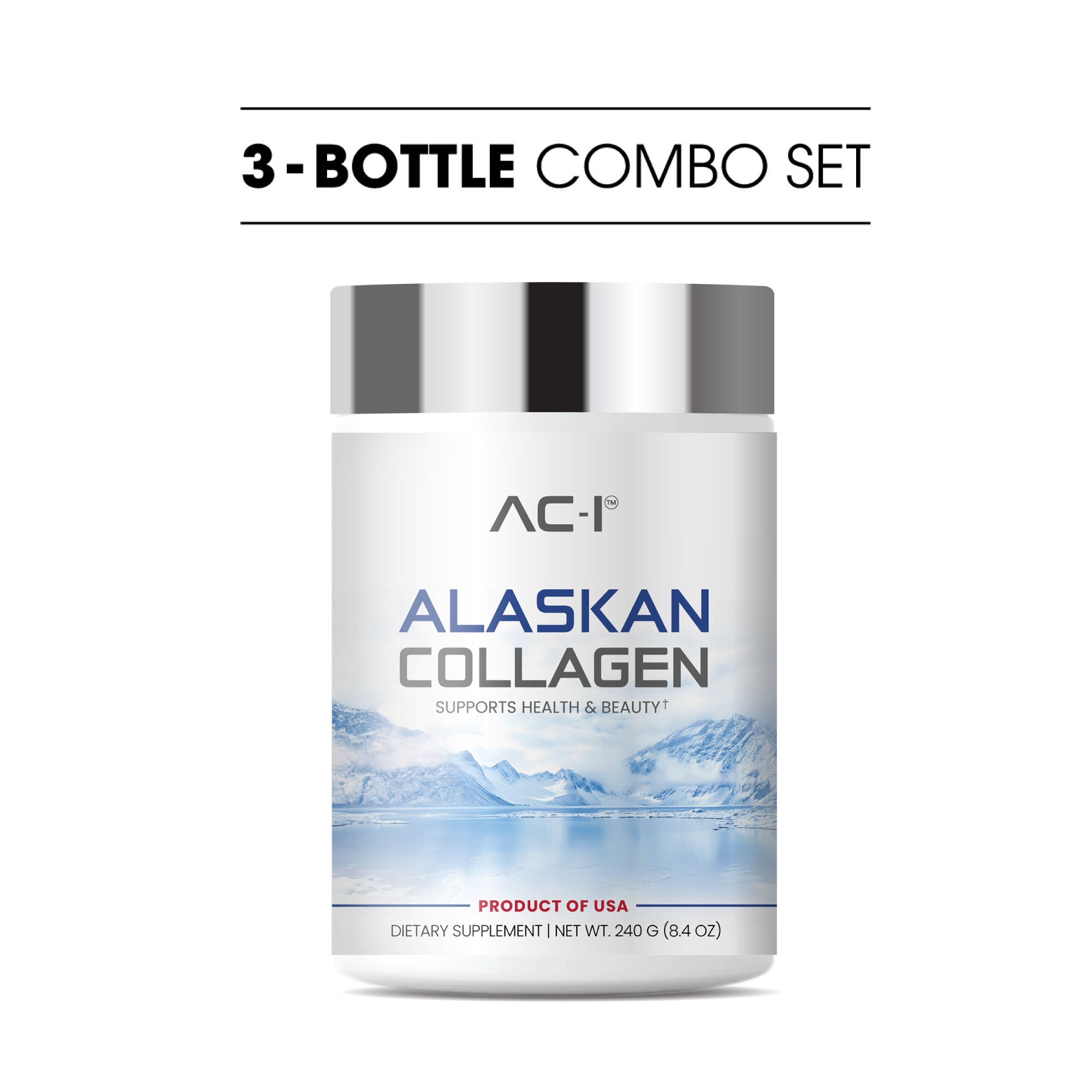 Alaskan Marine Collagen (3-Bottle Combo Set)