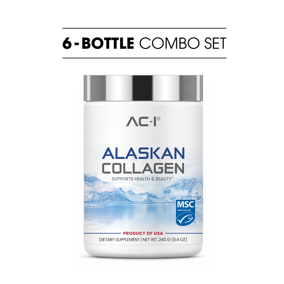 Alaskan Marine Collagen (6-Bottle Combo Set)